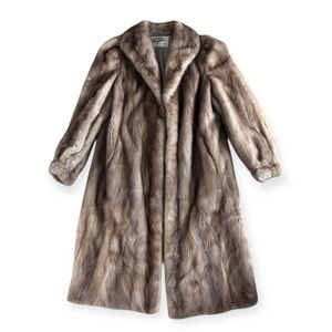Vintage Mink Fur Coat Full Length Old Hollywood Glam